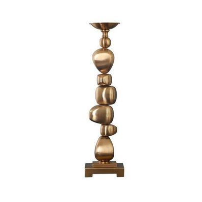 Kerzenständer - Gold Rund - Design Dekorativer Kerzenhalter CantoGold