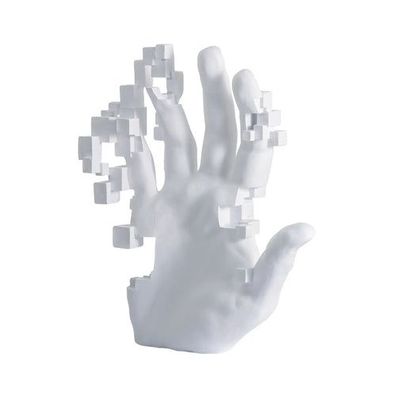 Dekohand - pixeleffekt - Deko-Objekt Dekorative 3D Hand