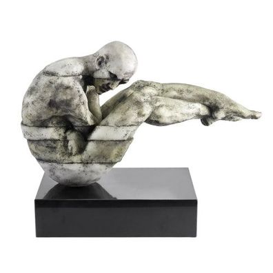Skulptur - Menschenskulptur - Große Figurenskulptur Kunststein-Skulptur Human Arc