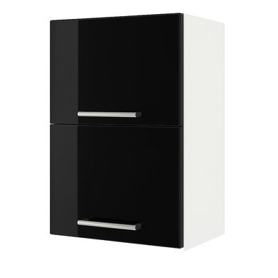 Klapphängeschrank 40cm Schwarz Hochglanz Küchenschrank SOFT CLOSE