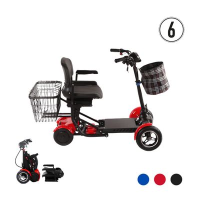 Elektro-Seniorenmobil 4-rädrig, faltbar, 6 km/h - Mobilitätshilfe 4-Rad klappbar