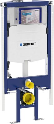 Geberit Duofix WC-Eckelement Sigma UP-Spülkasten 120mm, Betätigung von vorne, Bauhöhe