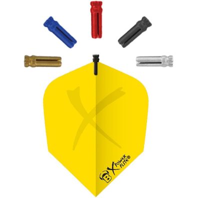 BULL'S Flightschoner Aluminium / 12 Satz / gold