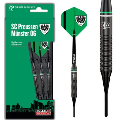 BULL'S Preußen Münster Brass Soft Dart / 1 Satz / 18 Gr