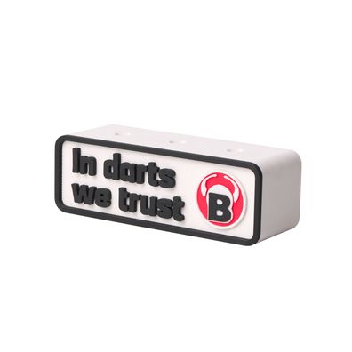 BULL'S Darthalter 1 Set Eckig Weiß / 1 Stck
