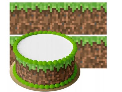 Pixel TNT Quadrat Essbar Tortenaufleger Torte Geburstag Zuckermasse + NAME p33