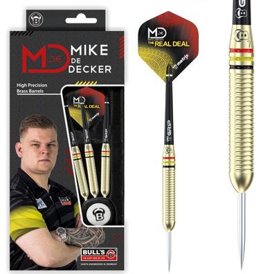 BULL'S Mike de Decker Player Brass Steel Dart / 1 Satz / 20 Gr
