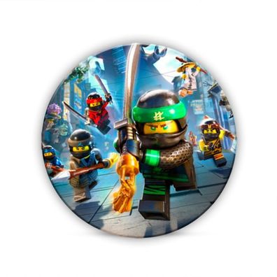 Ninjago Essbar Lego Zuckermasse Tortenbild Tortenaufleger + 4 Muffin n03