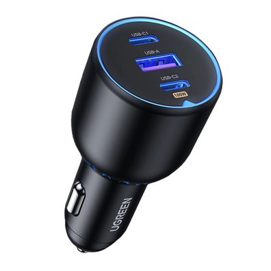 Kfz- Ladegerät - CD293 Autoladegerät 2x USB-C PD und 1x USB-A 130W - Schwarz
