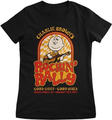 Peanuts Damen Charlie Browns Rockin Rally Girly Tee PNC-5-PN004-H48-16