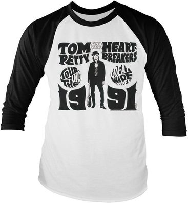 Tom Petty Great Wide Open Baseball Long Sleeve Tee PS-19-TP002-H82-7