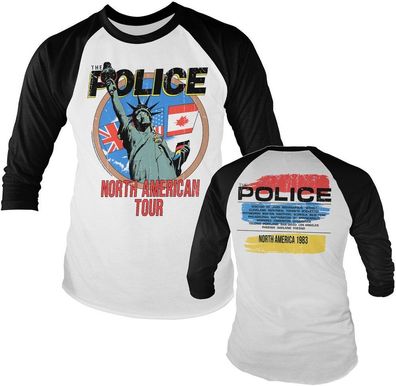 Police North American Tour Baseball Long Sleeve Tee PS-19-POL001-H71-5