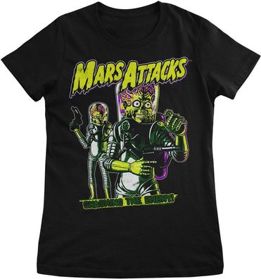 Mars Attacks Damen Smashing The Enemy Girly Tee TPS-5-MA002-H71-3