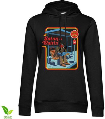 Steven Rhodes Damen Satan Is Waiting Girly Hoodie DTR-57-SR039-DTF798