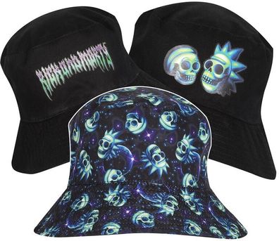 Rick and Morty Neon Skull Bucket Hat RNM08558BHB