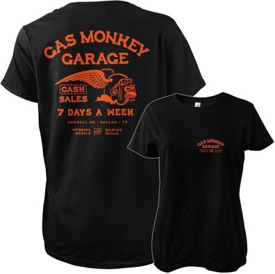 Gas Monkey Garage Damen Cash Monkey Girly Tee GMG-5-GMG102-H61-13