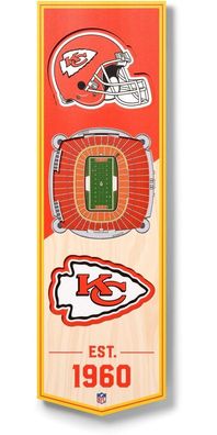 Kansas City Chiefs 3D Stadium Banner 2023401