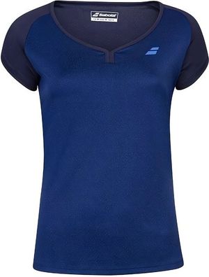 Babolat Damen T Shirt Play Cap Sleeve Top Blue 90643