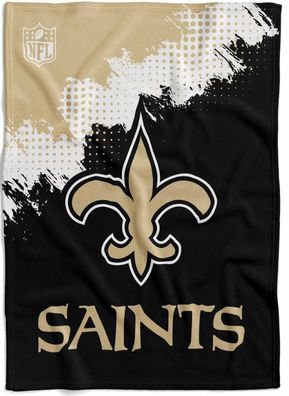 New Orleans Saints Flannel Decke Throw Corner 4023707