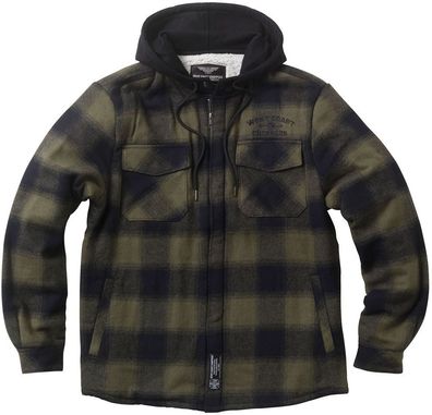WCC West Coast Choppers Herren Jacke Hell Bent Flannel Jacket WCCJS167GN