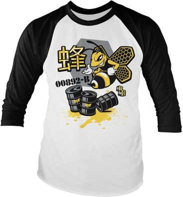 Breaking Bad Meth Bee 00892 B Baseball Long Sleeve Tee SP-19-BB020-H57-11