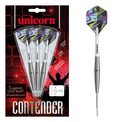 Unicorn Contender Benjamin Drue Reus 25g Steel Tip 80% Tungsten / 1 Satz / 24 Gr