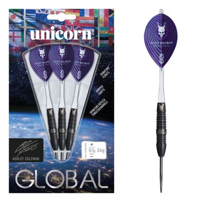 Unicorn Global Ashley Coleman 26g Steel Tip 90% Tungsten / 1 Satz / 26 Gr