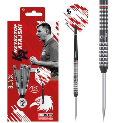 BULL'S Krzysztof Ratajski Generation 2 Black Edition Steel Dart / 1 Satz / 24 Gr