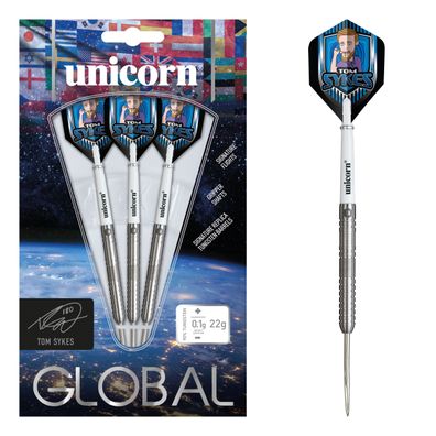 Unicorn Global Tom Sykes 22g Steel Tip 90% Tungsten / 1 Satz / 22 Gr