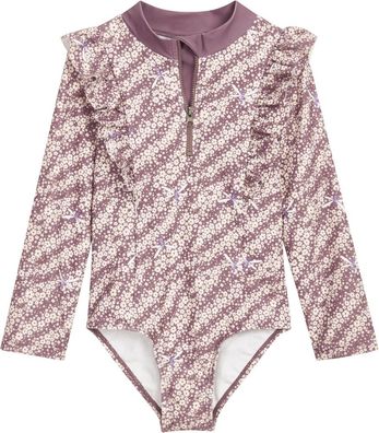 Playshoes Kinder Uv-Schutz Badeanzug Blümchen Langarm 461466