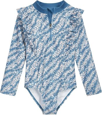 Playshoes Kinder Uv-Schutz Badeanzug Blümchen Langarm 461466
