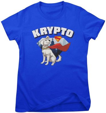 Superman Damen T-Shirt Krypto The Superdog Girly Tee WB-5-SUPMOV005