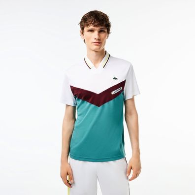Lacoste T-Shirt Herren T Shirt edvedev New York Day Polo White/Limeira 1410144