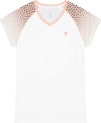 K-Swiss Damen T Shirt K Swiss Hypercourt Top White 92466