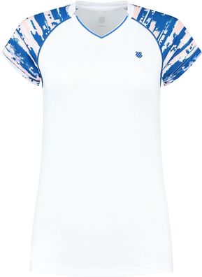K-Swiss Damen T Shirt K Swiss Hypercourt Cap Sleeve 2 White 154366