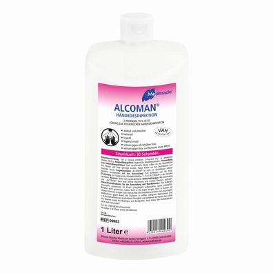 Alcoman Händedesinfektion Flasche 1 Liter