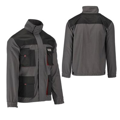 Arbeitsjacke DAN grau/rot Gr. S-XL