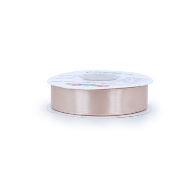 Satinband 18mm x 25m Rolle Sand Beige