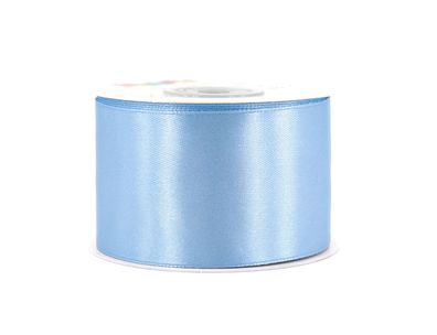 Satinband 50mm x 25m Rolle Eisblau