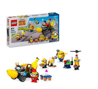 LEGO 75580 Ich - Einfach unverbesserlich 4 Minions und das Bananen Auto, Spielset