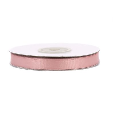 Doppelseitiges Satinband 10mm x 20m Rolle Altrosa