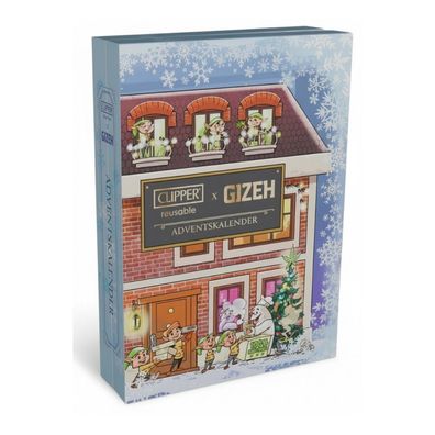 Clipper x Gizeh Stoner Adventskalender für frauen + männer 2024 Feuerzeug Feuer