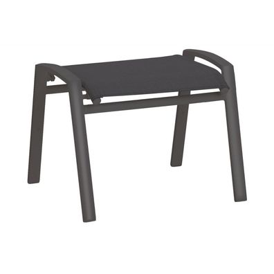 Best Cavalese Hocker Gartenhocker für Klappstuhl Anthrazit 59 x 51 x 45 cm
