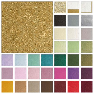 Servietten Papier 33x33cm Elegance geprägt 15 Stück