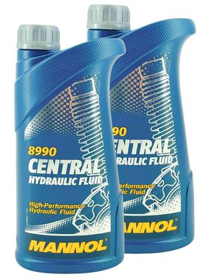 Mannol Central Hydraulic Fluid Hydrauliköl Servolenkungsöl 2x1 Liter