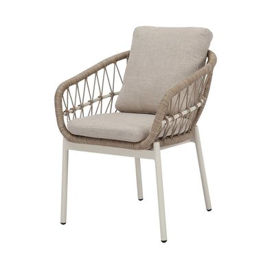 Best Tropea Outdoor Dinning Stuhl Gartenstuhl Sand Aluminium 63,5x64,5x78,5 cm