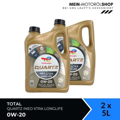 Total Quartz Ineo Xtra Longlife 0W-20 2x5 Liter