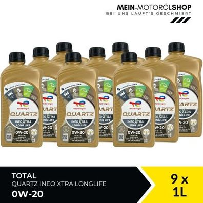 Total Quartz Ineo Xtra Longlife 0W-20 9x1 Liter