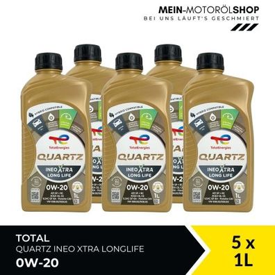 Total Quartz Ineo Xtra Longlife 0W-20 5x1 Liter