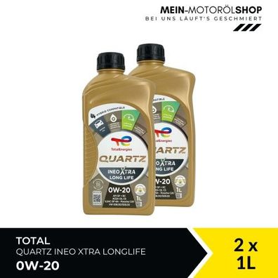 Total Quartz Ineo Xtra Longlife 0W-20 2x1 Liter